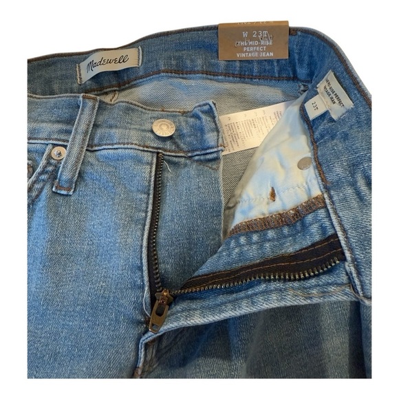 Madewell MID-RISE PERFECT VINTAGE JEAN Style NF707 Size 23T NEW Hemp - Picture 7 of 11